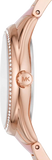 Michael Kors Janelle Analog Rose Gold Dial Two Tone Steel Strap Watch For Women - MK4731 Authentic Buy Shop Now