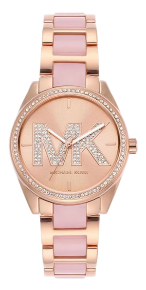 Michael Kors Janelle Analog Rose Gold Dial Two Tone Steel Strap Watch For Women - MK4731 Authentic Buy Shop Now
