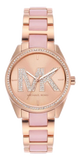 Michael Kors Janelle Analog Rose Gold Dial Two Tone Steel Strap Watch For Women - MK4731 Authentic Buy Shop Now