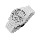 Michael Kors Runway White Ceramic Dial White Steel Strap Watch for Women - MK5161 Authentic Buy Shop Now