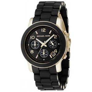 Michael Kors Runway Black Dial Black Silicone Strap Watch for Women - MK5191 Authentic Buy Shop Now