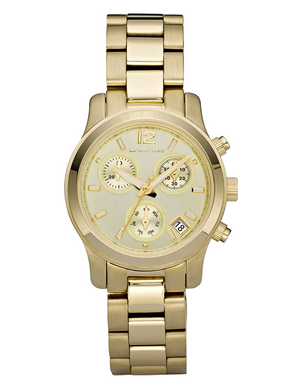 Michael Kors Runway Gold Dial Gold Steel Strap Watch for Women - MK5384 Authentic Buy Shop Now