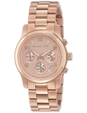 Michael Kors Runway Chronograph Rose Gold Dial Rose Gold Steel Strap Watch for Women - MK5430 Authentic Buy Shop Now