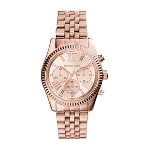 Michael Kors Lexington Rose Gold Dial Rose Gold Steel Strap Watch for Women - MK5569 Authentic Buy Shop Now