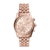 Michael Kors Lexington Rose Gold Dial Rose Gold Steel Strap Watch for Women - MK5569 Authentic Buy Shop Now