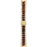 Michael Kors Bradshaw Chronograph Brown Dial Two Tone Steel Strap Watch For Women - MK5696 Authentic Buy Shop Now