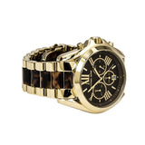 Michael Kors Bradshaw Chronograph Brown Dial Two Tone Steel Strap Watch For Women - MK5696 Authentic Buy Shop Now