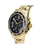 Michael Kors Everest Chronograph Blue Dial Gold Steel Strap Watch for Women - MK5754 Authentic Buy Shop Now