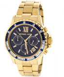 Michael Kors Everest Chronograph Blue Dial Gold Steel Strap Watch for Women - MK5754 Authentic Buy Shop Now