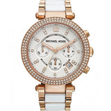 Michael Kors Parker White Dial Two Tone Steel Strap Watch for Women - MK5774 Authentic Buy Shop Now