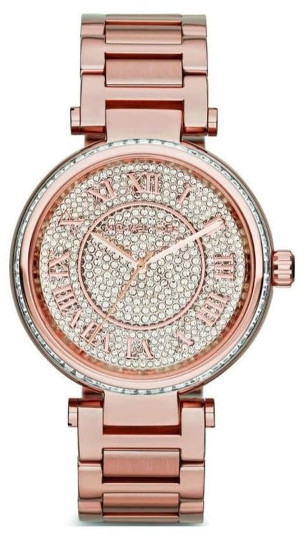 Michael Kors Skylar Rose Gold Dial Rose Gold Steel Strap Watch for Women - MK5868 Authentic Buy Shop Now