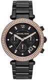 Michael Kors Parker Diamonds Black Dial Black Steel Strap Watch for Women - MK5885 Authentic Buy Shop Now