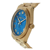 Michael Kors Channing Turquoise Dial Gold Steel Strap Watch For Women - MK5894 Authentic Buy Shop Now