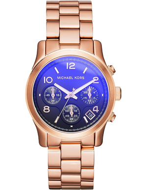Michael Kors Runway Iridescent Dial Rose Gold Steel Strap Watch for Women - MK5940 Authentic Buy Shop Now