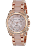 Michael Kors Blair Chronograph Rose Gold Dial Two Tone Steel Strap Watch for Women - MK5943 Authentic Buy Shop Now