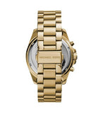 Michael Kors Bradshaw Chronograph Blue Dial Gold Steel Strap Watch For Women - MK5975 Authentic Buy Shop Now