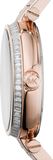 Michael Kors Skylar Maroon Dial Rose Gold Steel Strap Watch for Women - MK6086 Authentic Buy Shop Now