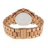 Michael Kors Runway Chronograph Turquoise Dial Rose Gold Steel Strap Watch For Women - MK6164 Authentic Buy Shop Now