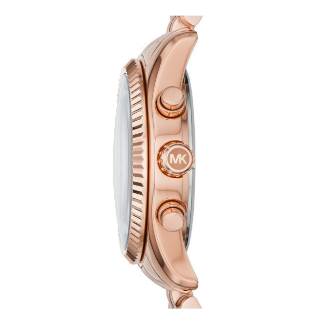 Michael Kors Lexington Purple Dial Rose Gold Steel Strap Watch For Women - MK6207 Authentic Buy Shop Now