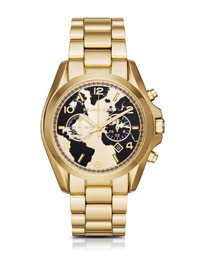 Michael Kors Bradshaw Stop Hunger Black Gold Dial Gold Steel Strap Watch for Women - MK6272 Authentic Buy Shop Now