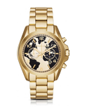 Michael Kors Bradshaw Stop Hunger Black Gold Dial Gold Steel Strap Watch for Women - MK6272 Authentic Buy Shop Now