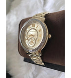 Michael Kors Madelyn Quartz Gold Dial Gold Steel Strap Watch For Women - MK6287 Authentic Buy Shop Now