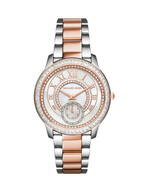 Michael Kors Madelyn Silver Dial Two Tone Steel Strap Watch for Women - MK6288 Authentic Buy Shop Now