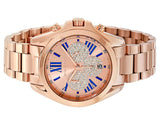 Michael Kors Bradshaw Chronograph Rose Gold Dial Rose Gold Steel Strap Watch For Women - MK6321 Authentic Buy Shop Now