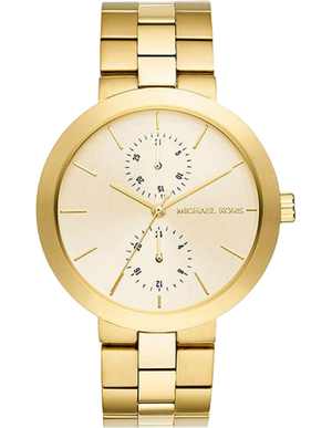 Michael Kors Garner Quartz Gold Dial Gold Steel Strap Watch For Women - MK6408 Authentic Buy Shop Now