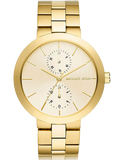 Michael Kors Garner Quartz Gold Dial Gold Steel Strap Watch For Women - MK6408 Authentic Buy Shop Now