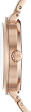Michael Kors Garner Quartz Rose Gold Dial Rose Gold Steel Strap Watch For Women - MK6409 Authentic Buy Shop Now