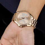 Michael Kors Bradshaw Quartz Rose Gold Dial Rose Gold Steel Strap Watch For Women - MK6556 Authentic Buy Shop Now