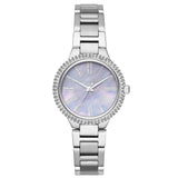 Michael Kors Taryn Mother of Pearl Purple Dial Silver Steel Strap Watch For Women - MK6562 Authentic Buy Shop Now
