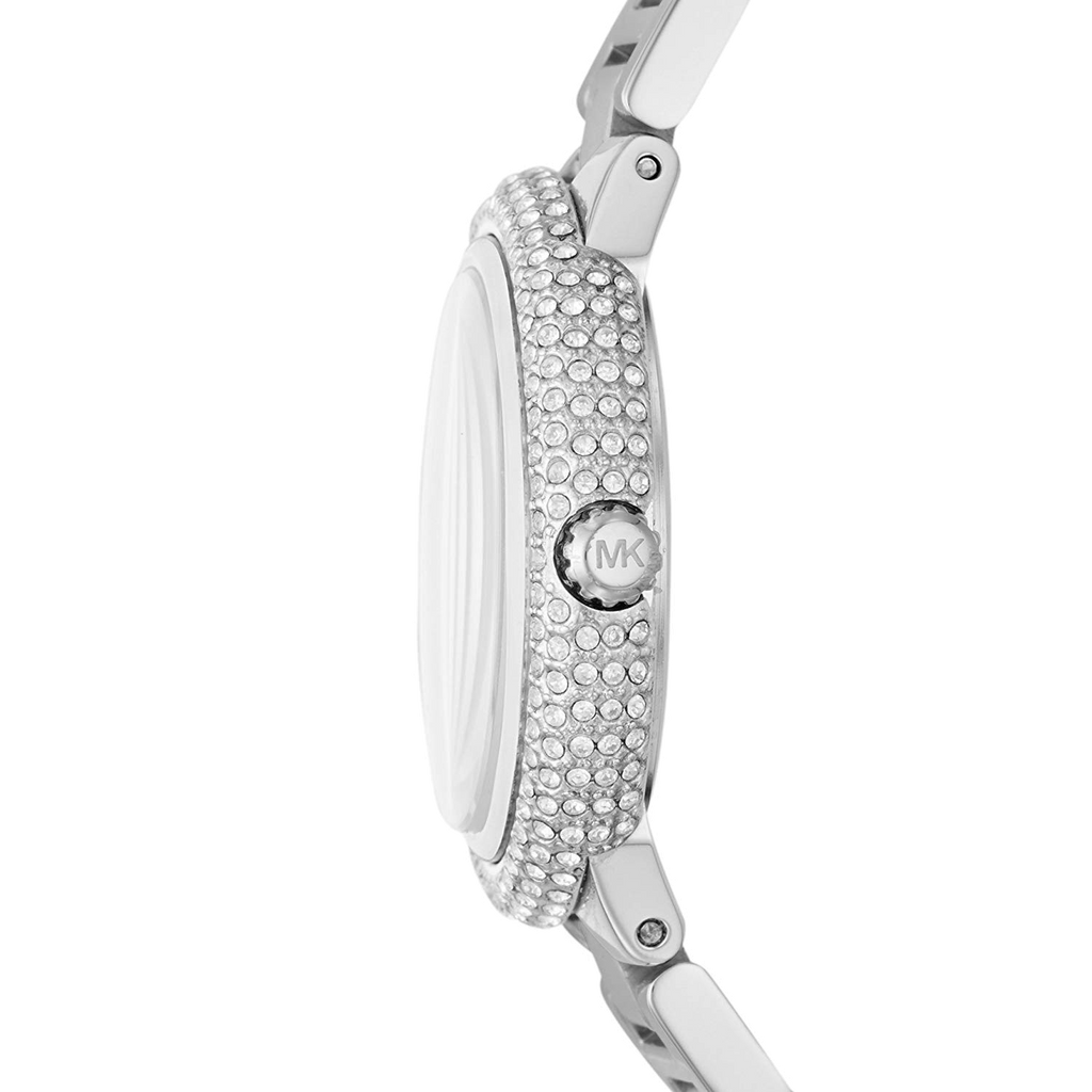 Michael Kors Taryn Mother of Pearl Purple Dial Silver Steel Strap Watch For Women - MK6562 Authentic Buy Shop Now