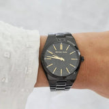 Michael Kors Channing Quartz Black Dial Black Steel Strap Watch For Women - MK6625 Authentic Buy Shop Now