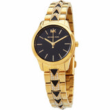 Michael Kors Runway Mercer Quartz Black Dial Two Tone Steel Strap Watch For Women - MK6672 Authentic Buy Shop Now