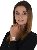 Michael Kors Camille Multifunction White Dial Rose Gold Steel Strap Watch For Women - MK6845 Authentic Buy Shop Now