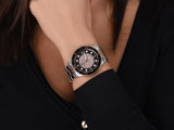 Michael Kors Runway Quartz Black Dial Two Tone Steel Strap Watch For Women - MK6960 Authentic Buy Shop Now