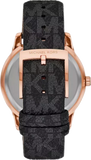 Michael Kors Tibby Multifunction Black Dial Black Leather Strap Watch For Women - MK6968 Authentic Buy Shop Now