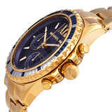 Michael Kors Everest Chronograph Blue Dial Gold Steel Strap Watch For Women - MK6971 Authentic Buy Shop Now