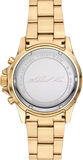 Michael Kors Everest Chronograph Blue Dial Gold Steel Strap Watch For Women - MK6971 Authentic Buy Shop Now
