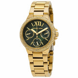 Michael Kors Camille Multifunction Green Dial Gold Steel Strap Watch For Women - MK6981 Authentic Buy Shop Now
