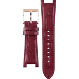 Michael Kors Sawyer Maroon Dial Maroon Leather Strap Watch for Women - MK2426 Authentic Buy Shop Now