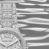 Michael Kors Camille Multifunction Crystals Silver Dial Silver Steel Strap Watch For Women - MK6996 Authentic Buy Shop Now