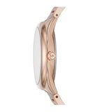 Michael Kors Janelle Three Hand Rose Gold Dial Two Tone Steel Strap Watch For Women - MK7135 Authentic Buy Shop Now