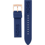 Michael Kors Janelle Three Hand Blue Dial Blue Rubber Strap Watch For Women - MK7140 Authentic Buy Shop Now