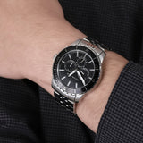 Michael Kors Cunningham Multifunction Black Dial Silver Steel Strap Watch For Men - MK7156 Authentic Buy Shop Now