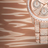 Michael Kors Everest Chronograph Crystals Rose Gold Dial Rose Gold Steel Strap Watch For Women - MK7235 Authentic Buy Shop Now