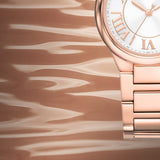 Michael Kors Camille Quartz White Dial Rose Gold Steel Strap Watch For Women - MK7256 Authentic Buy Shop Now