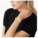 Michael Kors Tibby Multifunction Gold Dial Gold Steel Strap Watch For Women - MK7292 Authentic Buy Shop Now